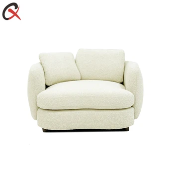 Cream Boucle Accent Chair Cream Boucle Accent Chair